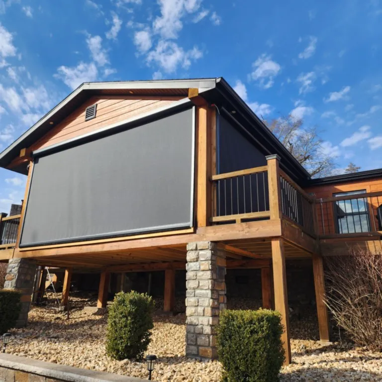 Outside view electric patio screens Outside view electric patio screens
